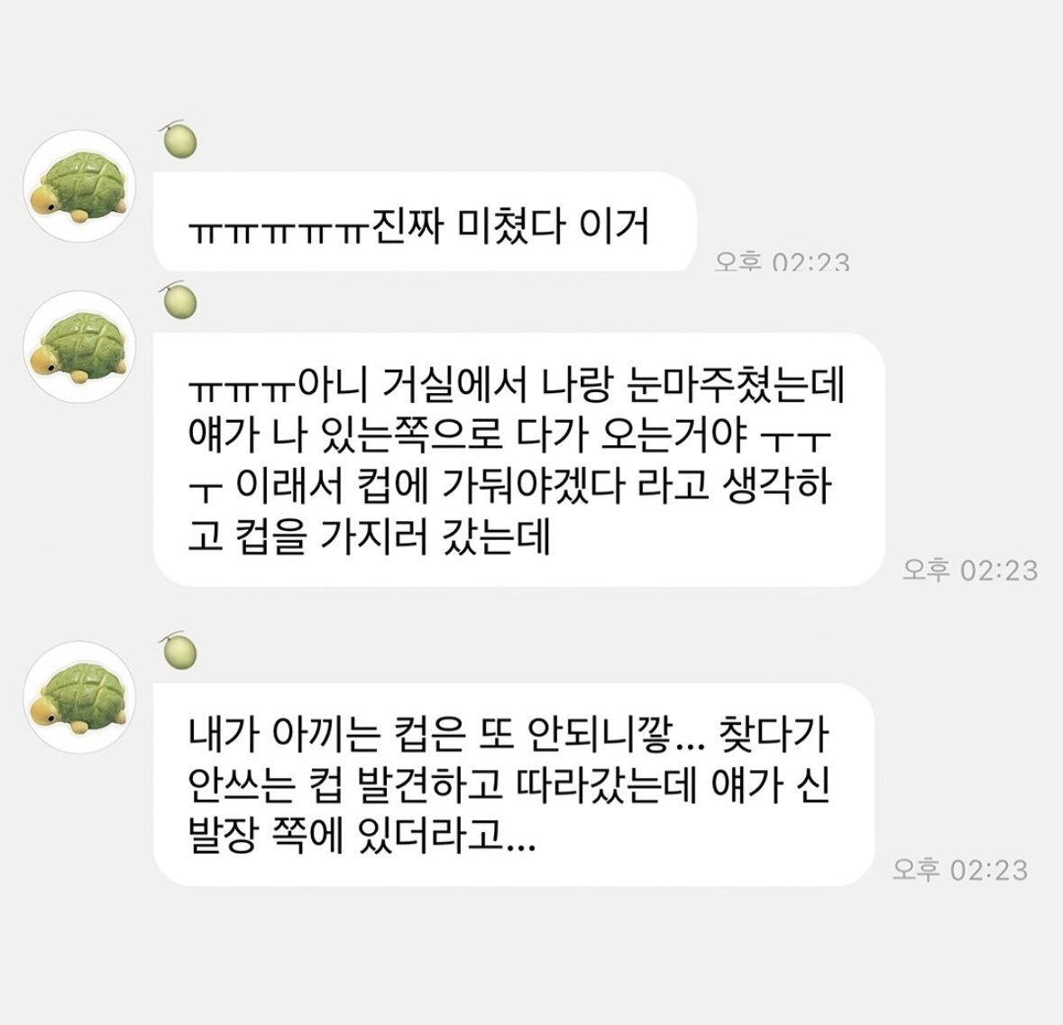 숙소에 바선생 출몰해서 흥분한 윈터