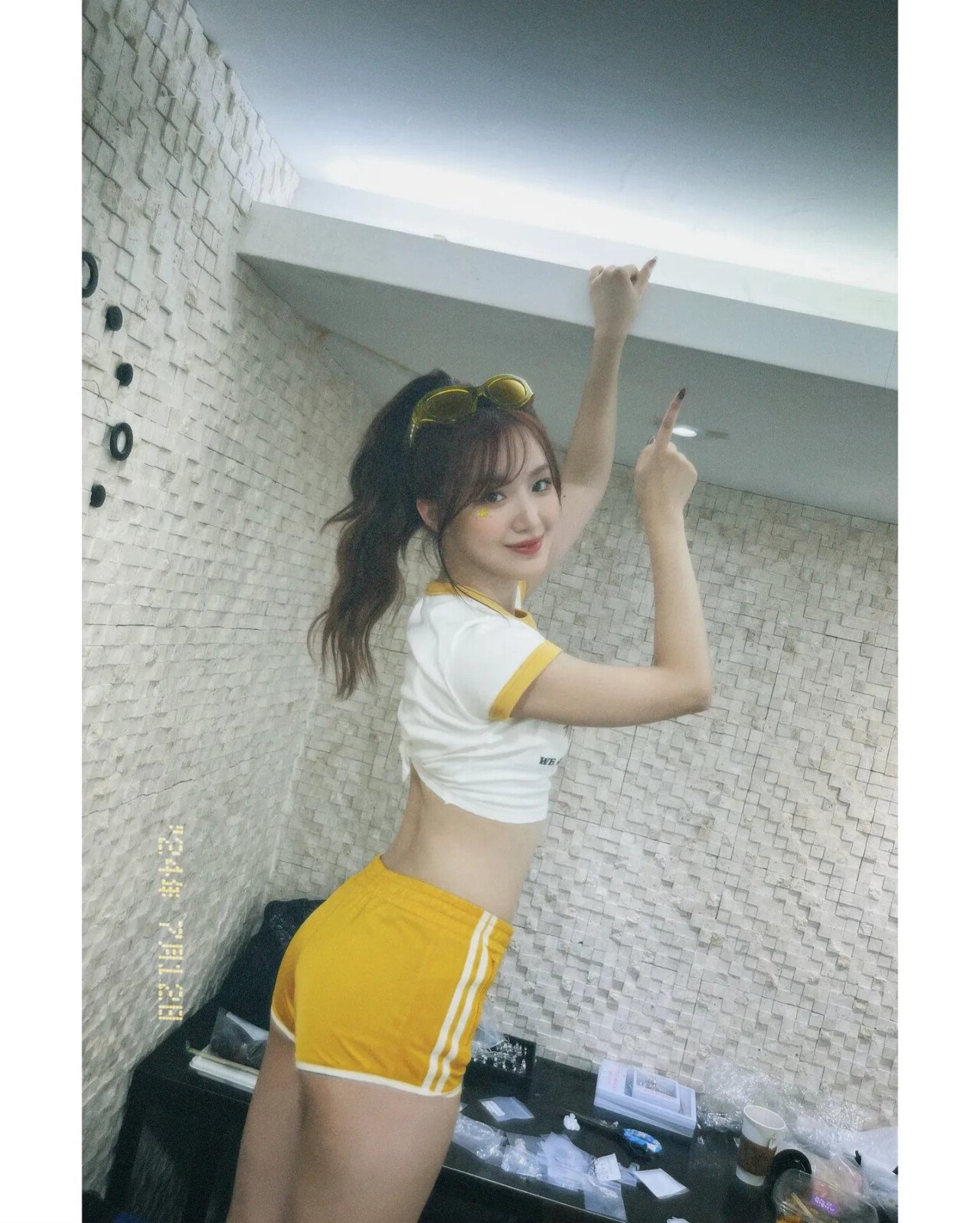 바지가 너무 짧다는 팬에 대해 아이들 슈화의 답