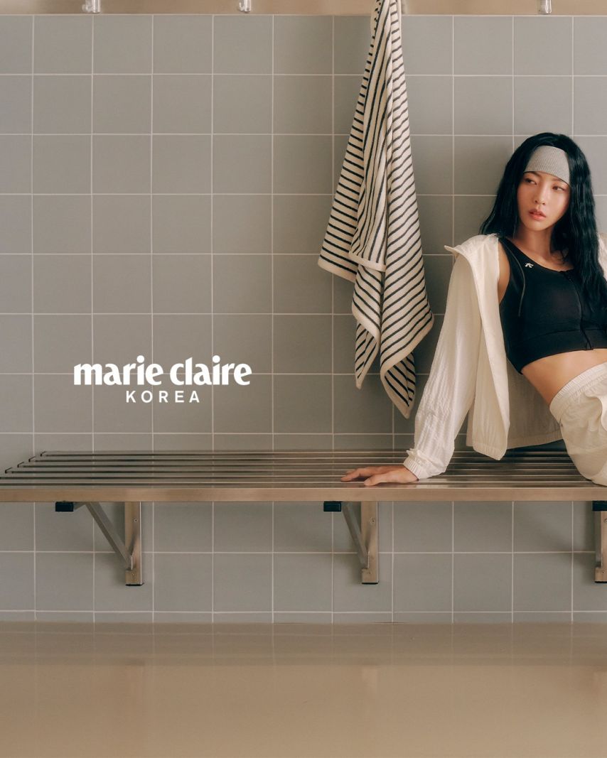 김민지 선수 데상트x마리끌레르