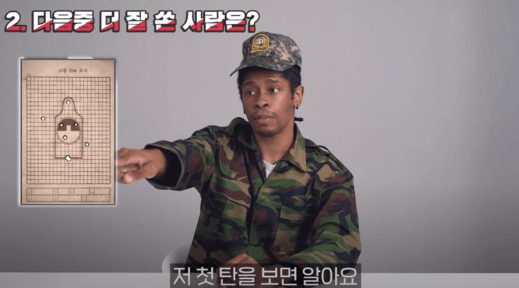 외국인이 평가한 두개의 영점표적지