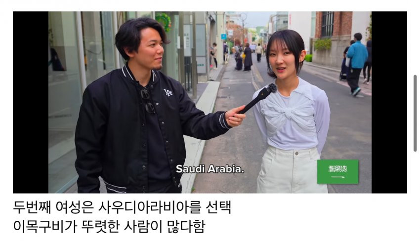 일본여자들이 생각하는 잘생긴나라