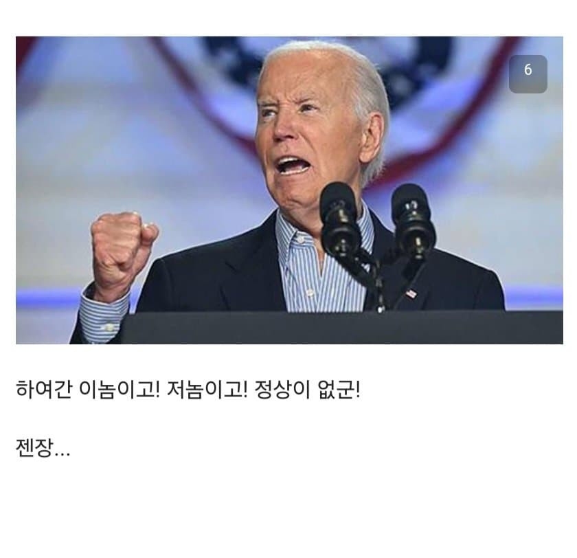 전부 내려놓자 총명해진 바이든