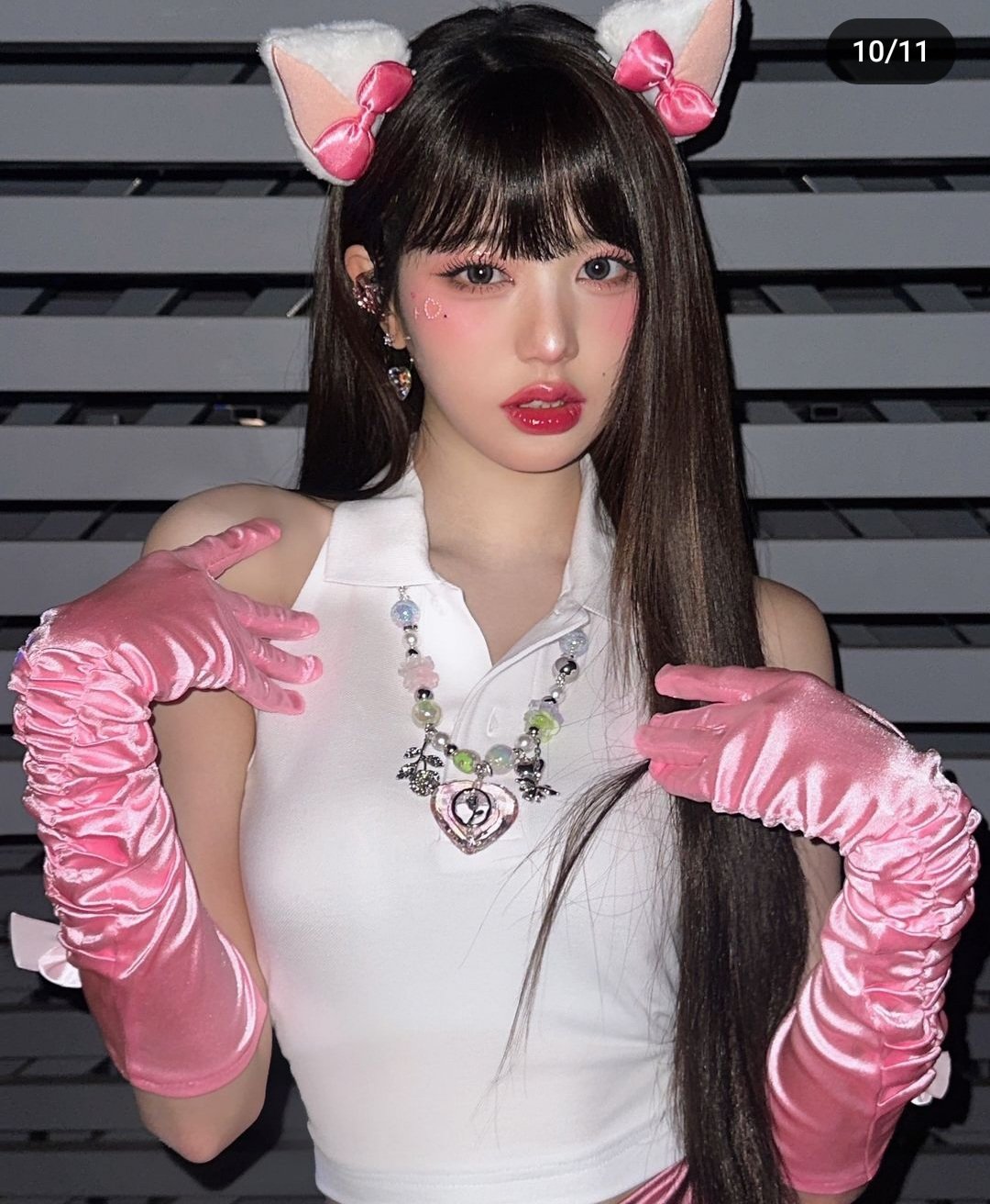 고양이 코스프레한 장원영 ㄷㄷ