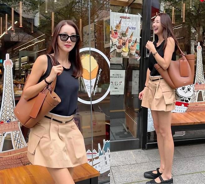 소이현, ‘아이들 개학 넘 좋아!’ 대학생 여친 같은 민소매-미니스커트 외출룩