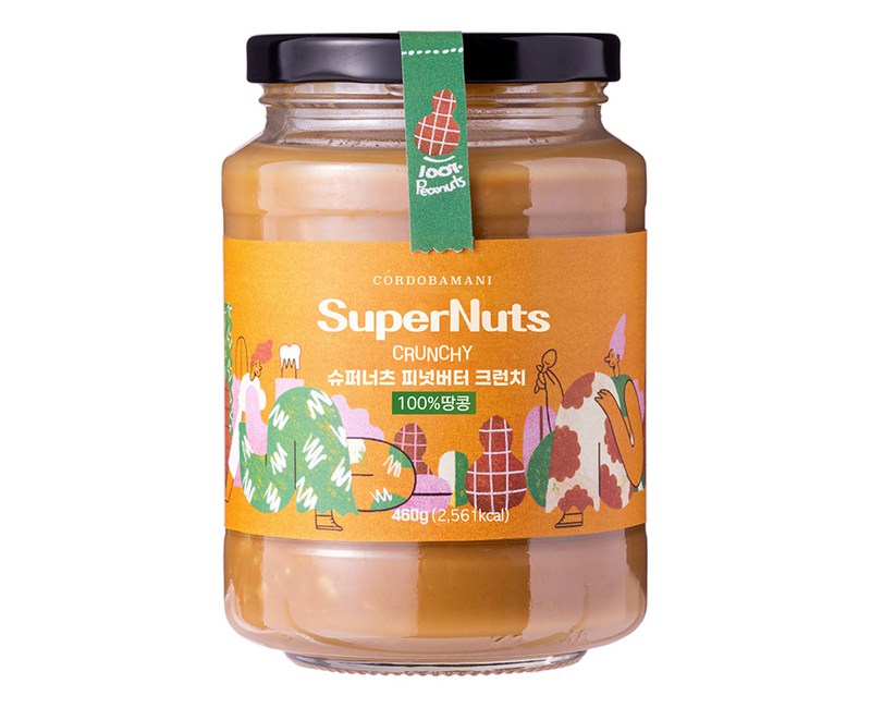 슈퍼잼 슈퍼너츠 피넛버터 크런치, 460g, 1개
