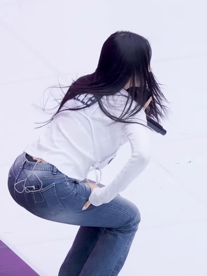리허설 검정 레이스 에스파 윈터,지젤