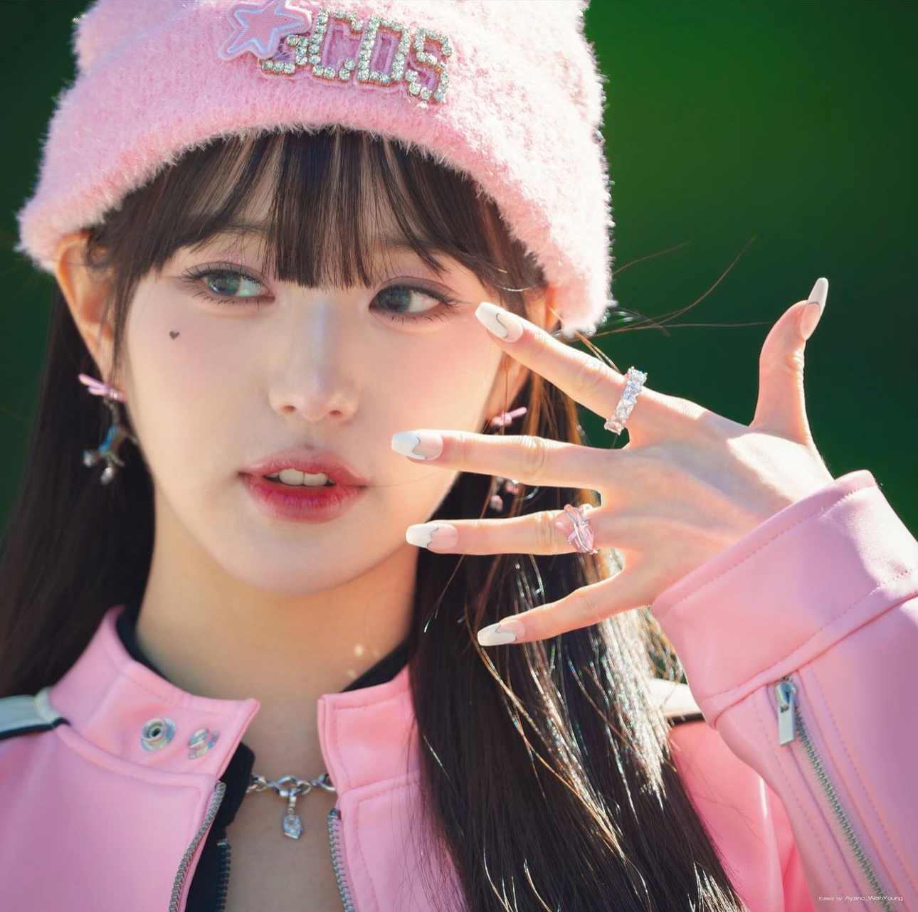 핑크 원영 근접샷