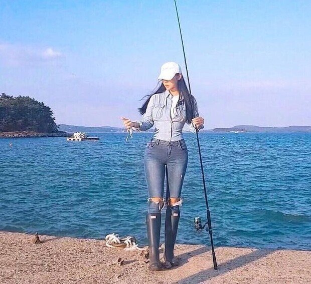 낚시 유투버 몸매 끝판왕 앵쩡