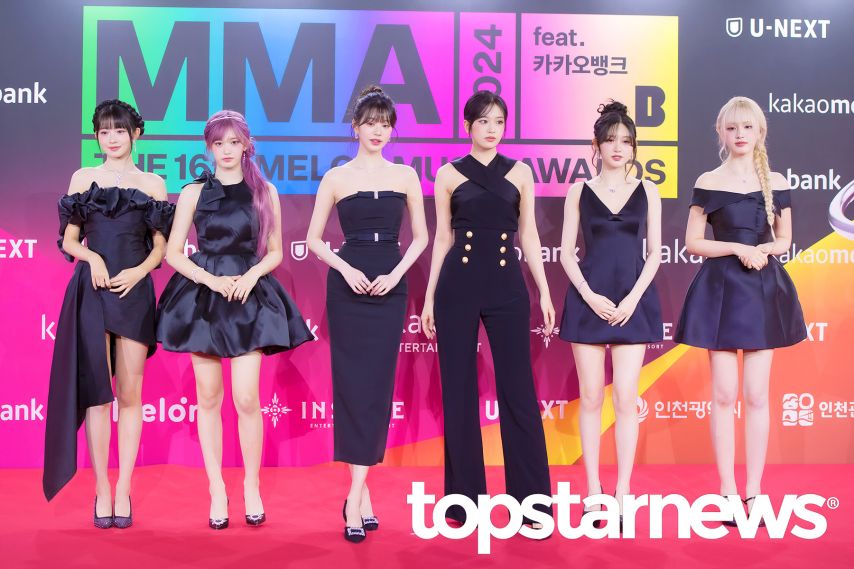 아이브 장원영 안유진 레이 및 단체 포토월 2024MMA