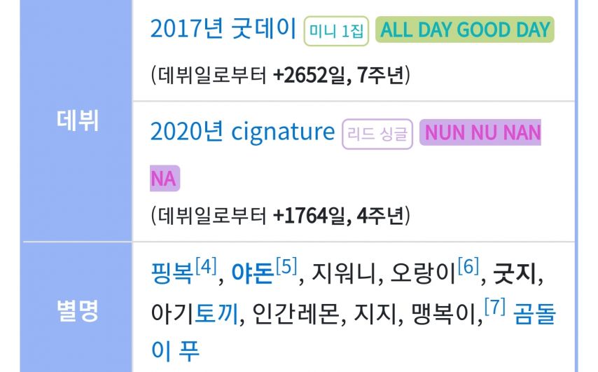 걸그룹 커리어 두번째 해체인 지원 [정보글]