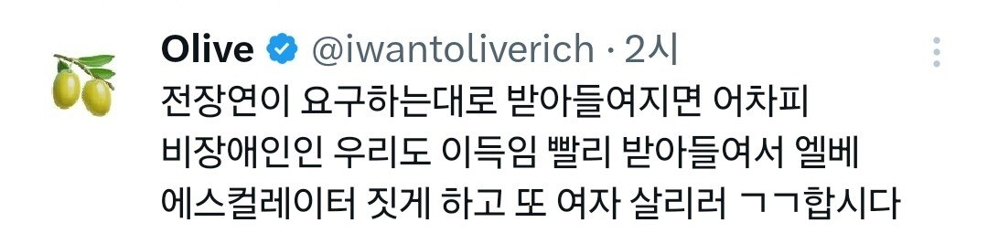 오늘자 전장연 시위 근황 ㄷㄷㄷㄷㄷ 이대녀들 연대 시위중