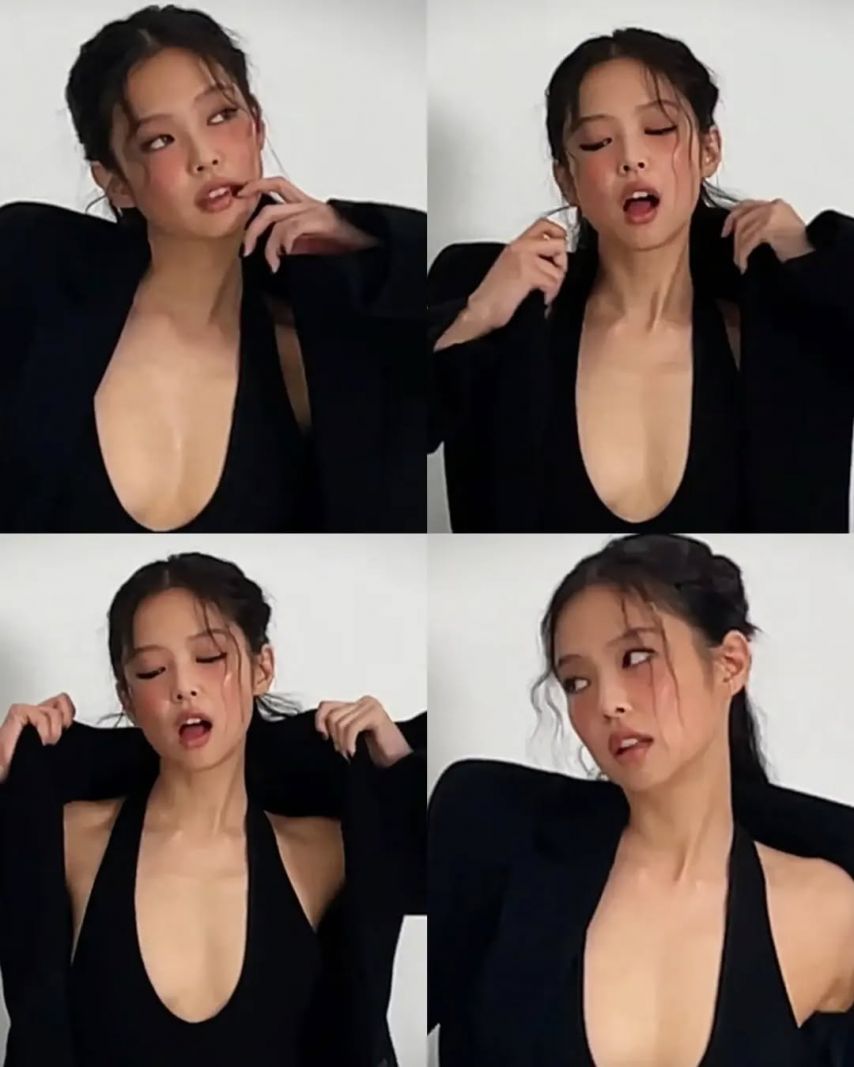 깊이 파인 가슴골 블핑 제니 빌보드 화보