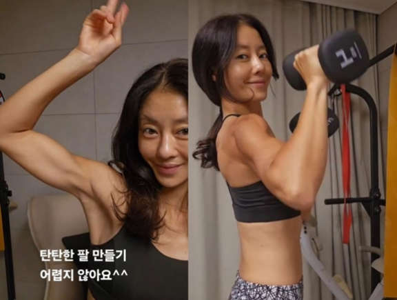 쥬얼리 이지현 근육 모음 ㄷㄷ