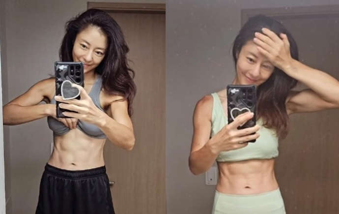 쥬얼리 이지현 근육 모음 ㄷㄷ