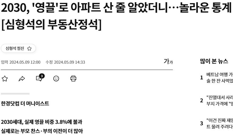 부동산 영끌의 실체