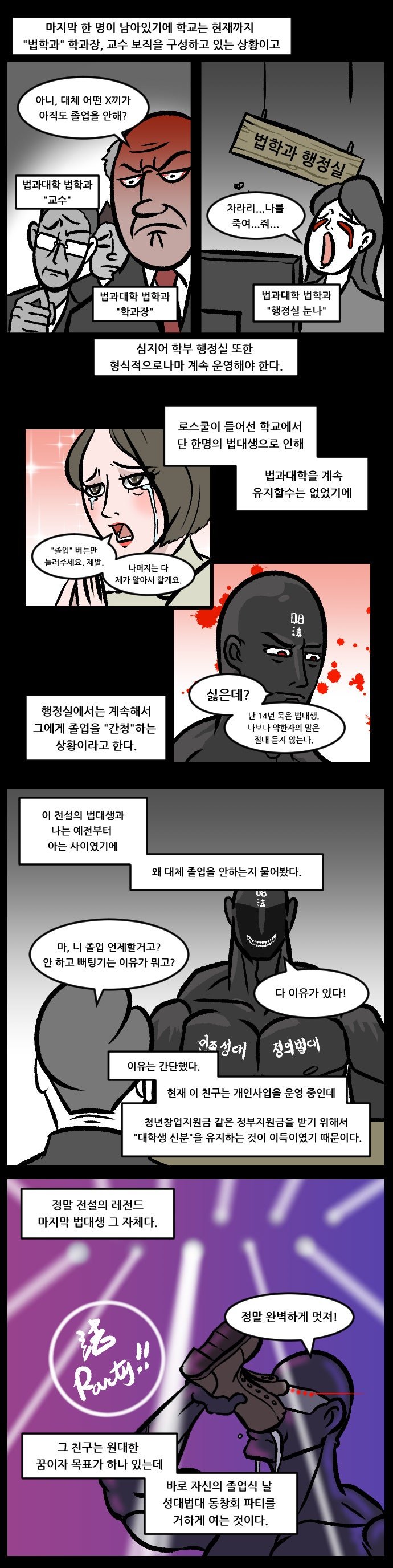 올해 드디어 졸업한다는 전설의 법대생