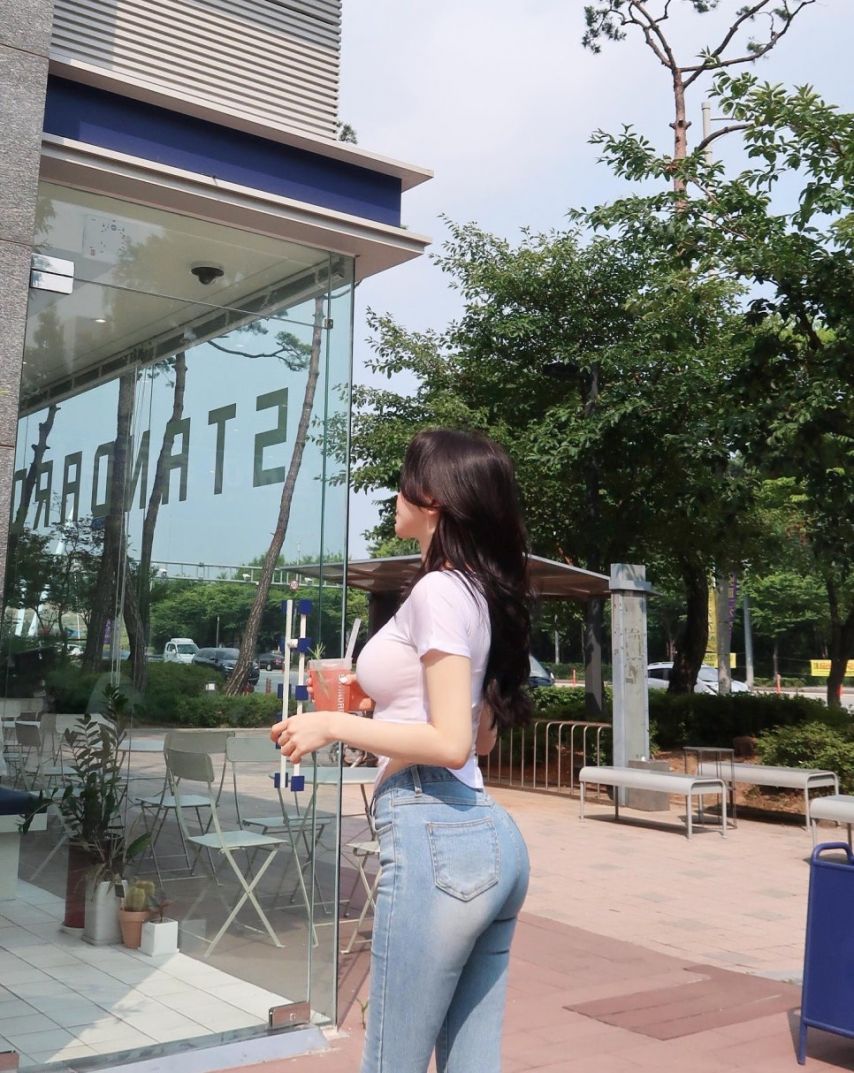 백바지 청바지 전문 피팅모델 유하