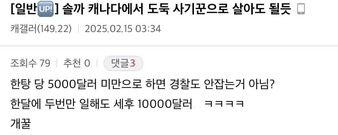 캐나다 워홀갔다가 일주일만에 전재산 털린 디씨인