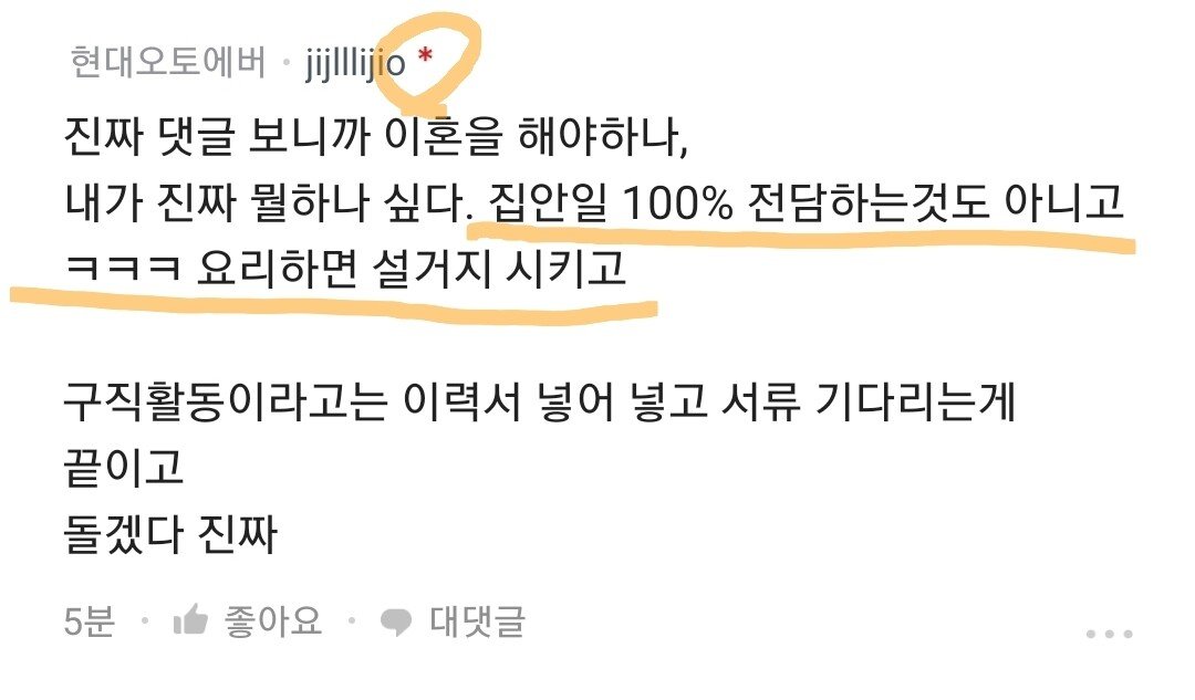 싱크 제대로 당한 현대오토에버 퐁퐁남.blind