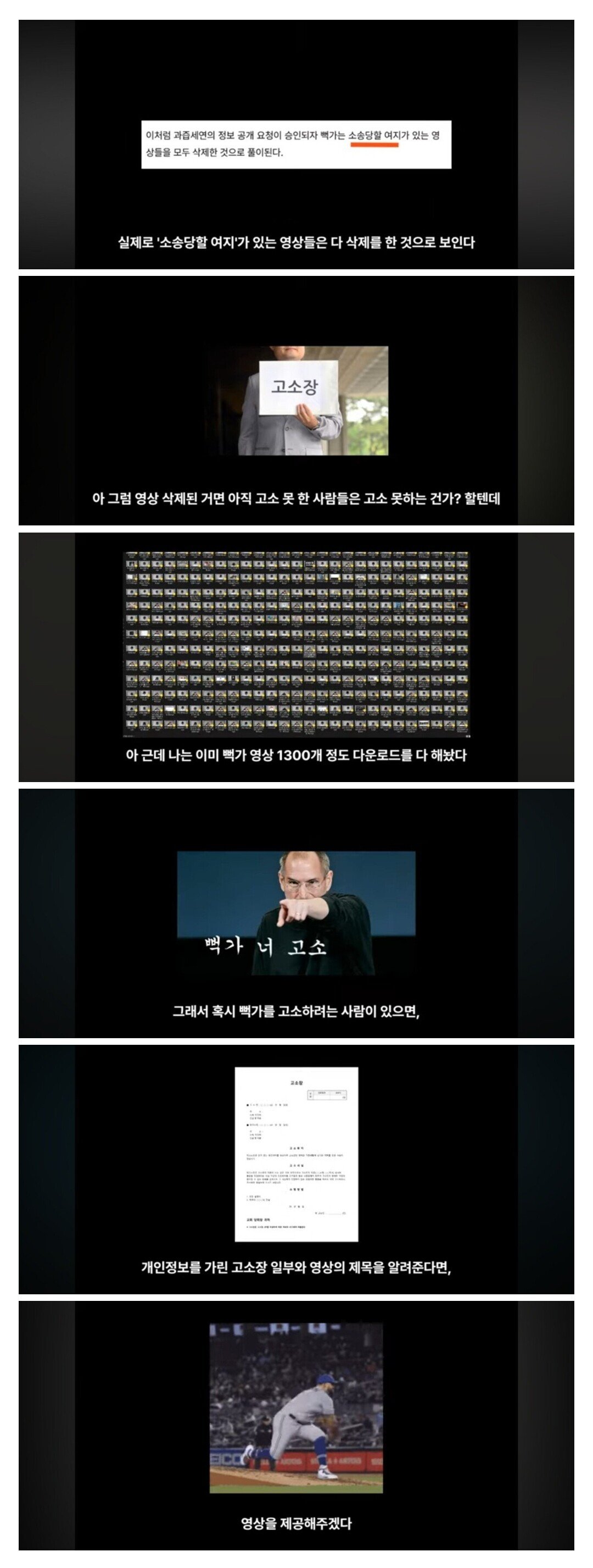 뻑가 영상 1300개 백업한 사람 레전드