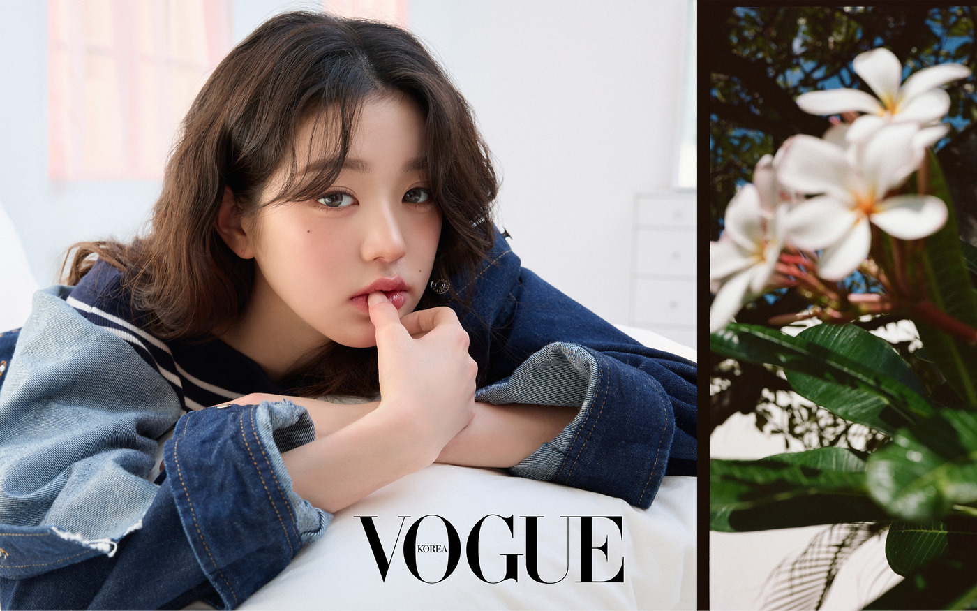 아이브 장원영 미친 미모의 보그 화보 매끈한 각선미 배꼽