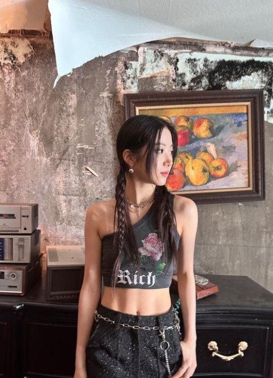 [르세라핌] 카즈하 배꼽