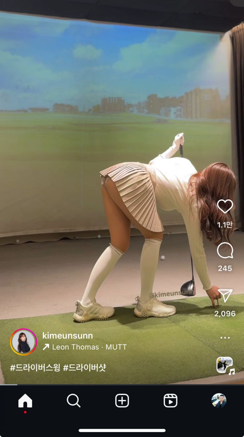 17 )) 김은선 프로 속바지팬티 노출~