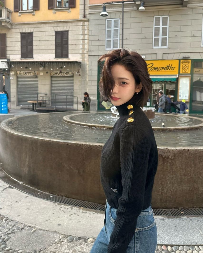 단발 카리나 vs 장발 카리나