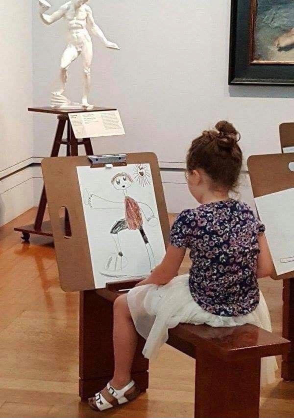미술관에서 모작하는 사람들 ㄷㄷ