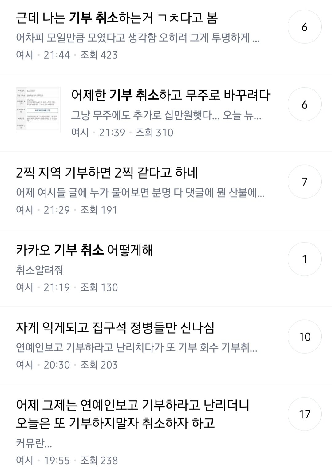 남자 연예인들 리스트 만들어 기부 강요하던 여성시대 근황