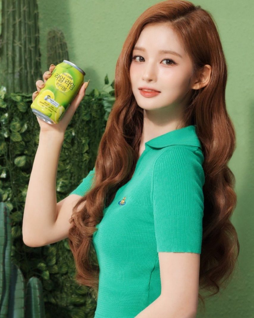 엔믹스 설윤, 카브루 하이볼 광고 사진들