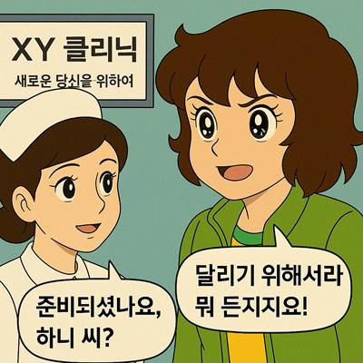 챗피티 PC빔 맞은 '달려라 하니' 4컷 만화