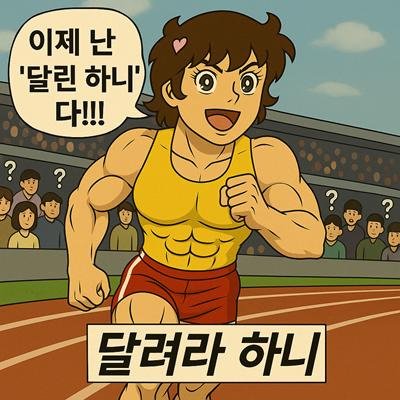 챗피티 PC빔 맞은 '달려라 하니' 4컷 만화