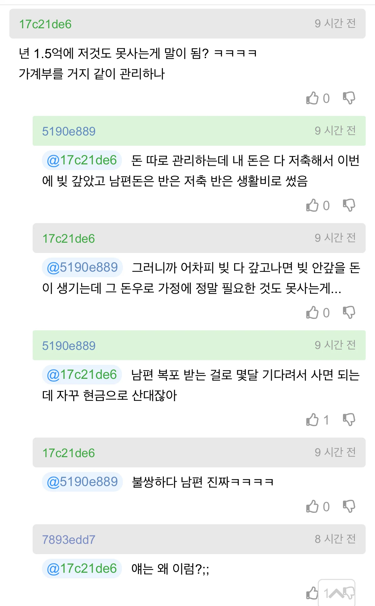 남편이 너무 철없어서 고민인 개붕이