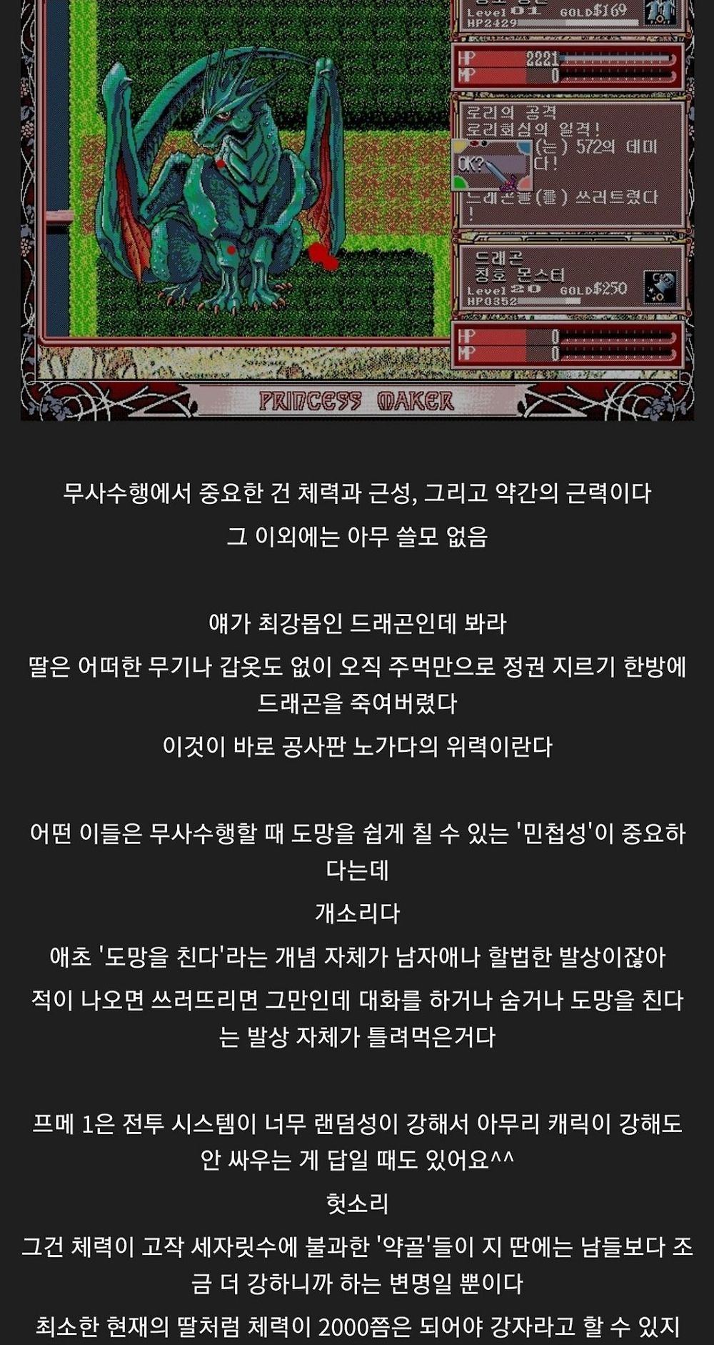 프린세스 메이커1 딸 여왕 만들기 가장 확실한 공략