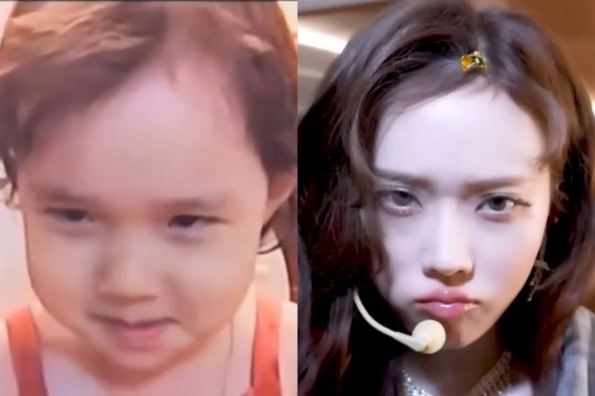 애기때 모습 그대로 몸만 큰 윈터(에스파)