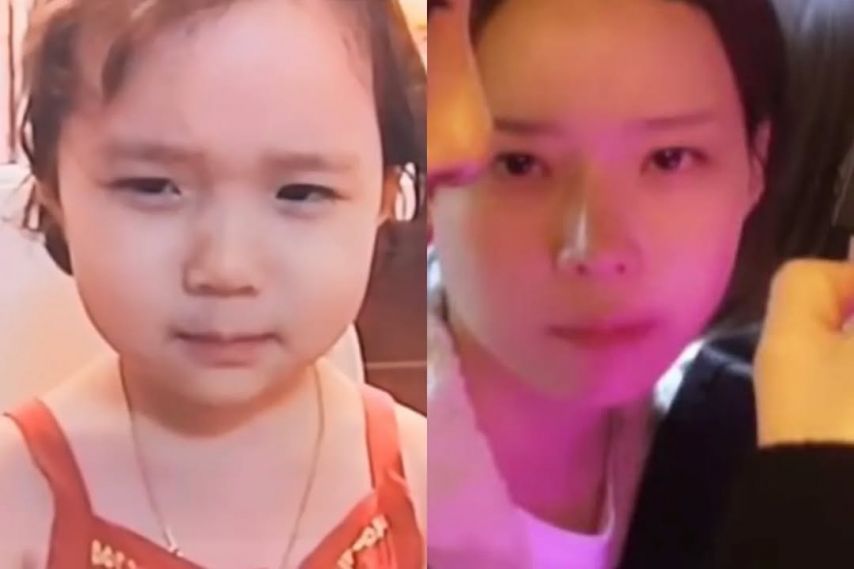 애기때 모습 그대로 몸만 큰 윈터(에스파)