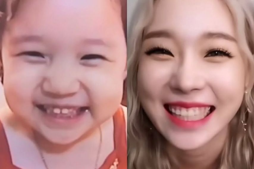 애기때 모습 그대로 몸만 큰 윈터(에스파)