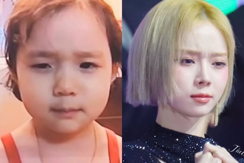 애기때 모습 그대로 몸만 큰 윈터(에스파)