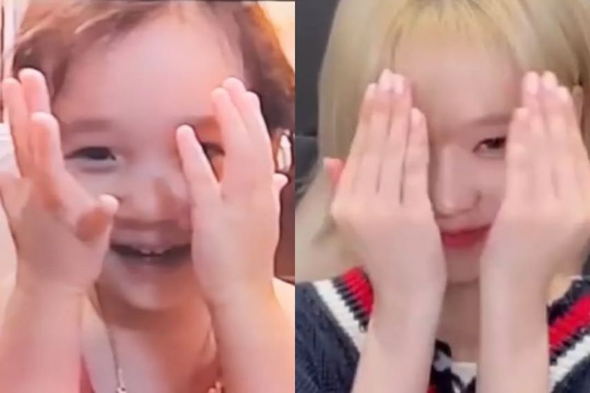 애기때 모습 그대로 몸만 큰 윈터(에스파)