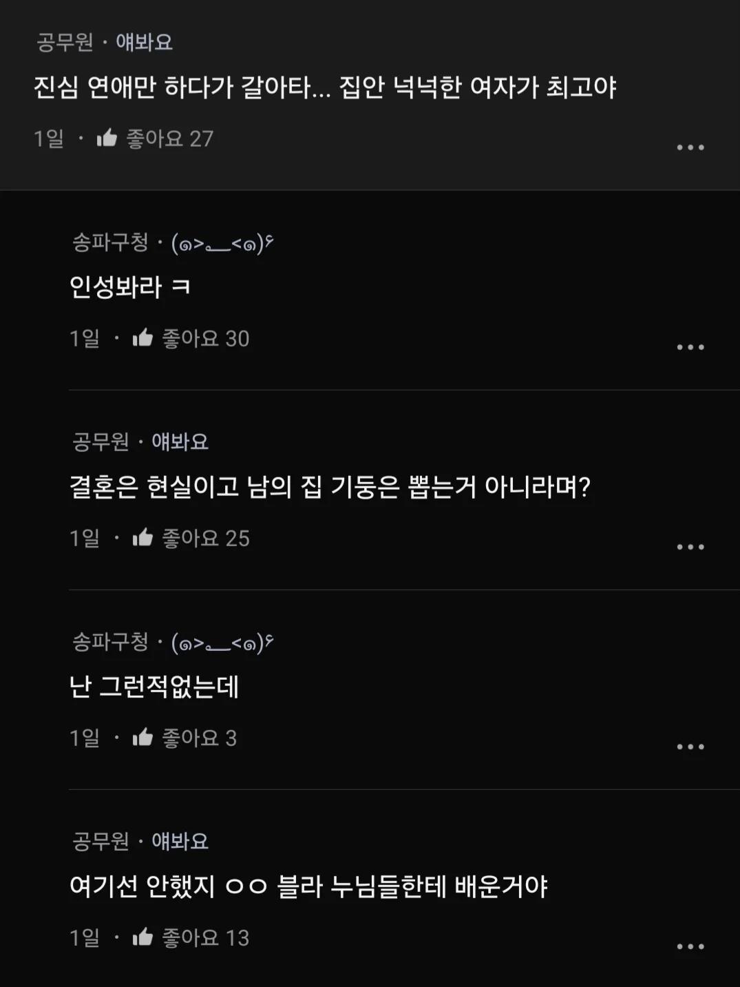여친 집이 너무 가난한 걸 알게 돼서 헤어지고 싶은데.blind