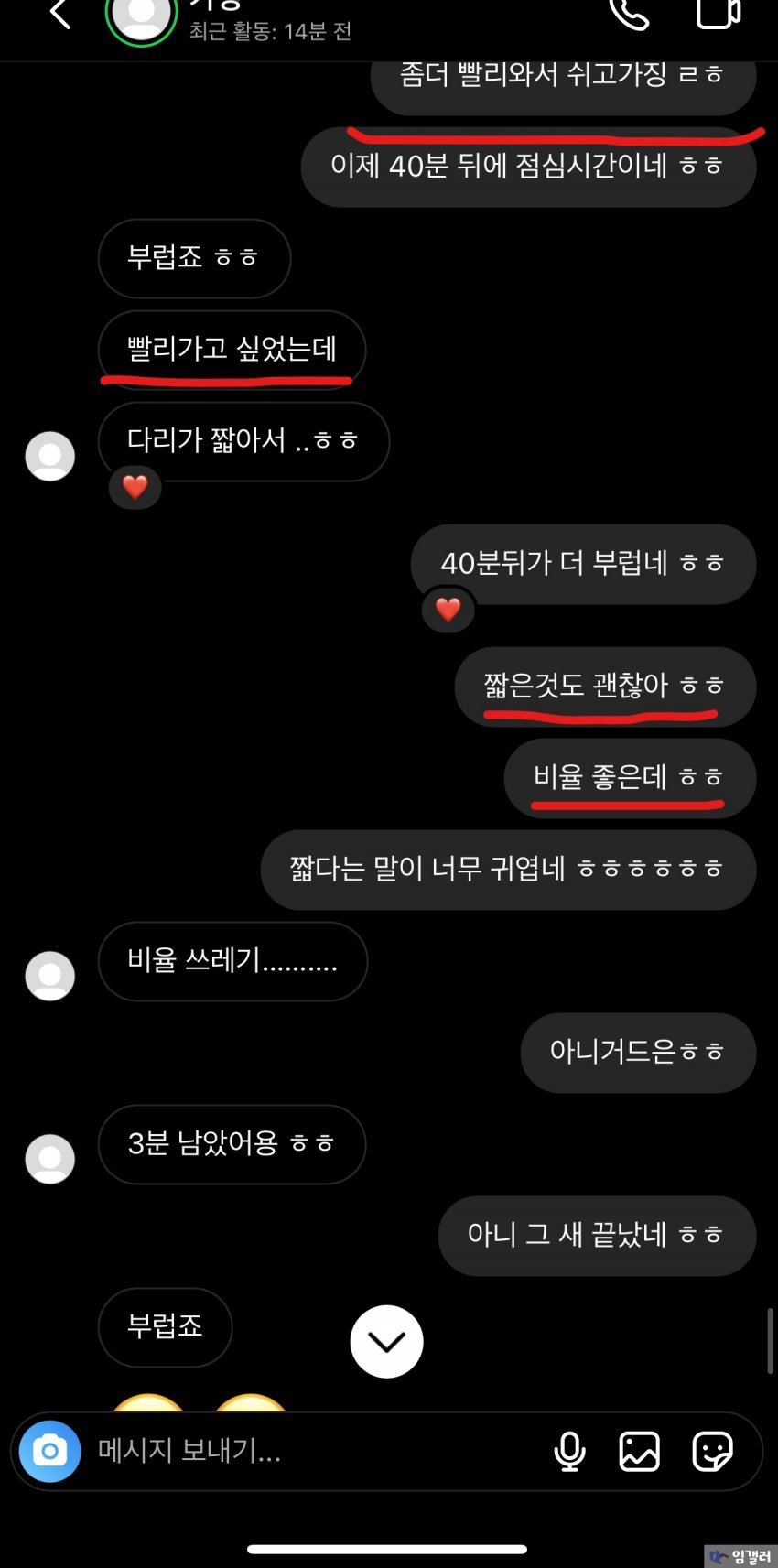학교 여고딩과 남선생의 은밀한 디엠