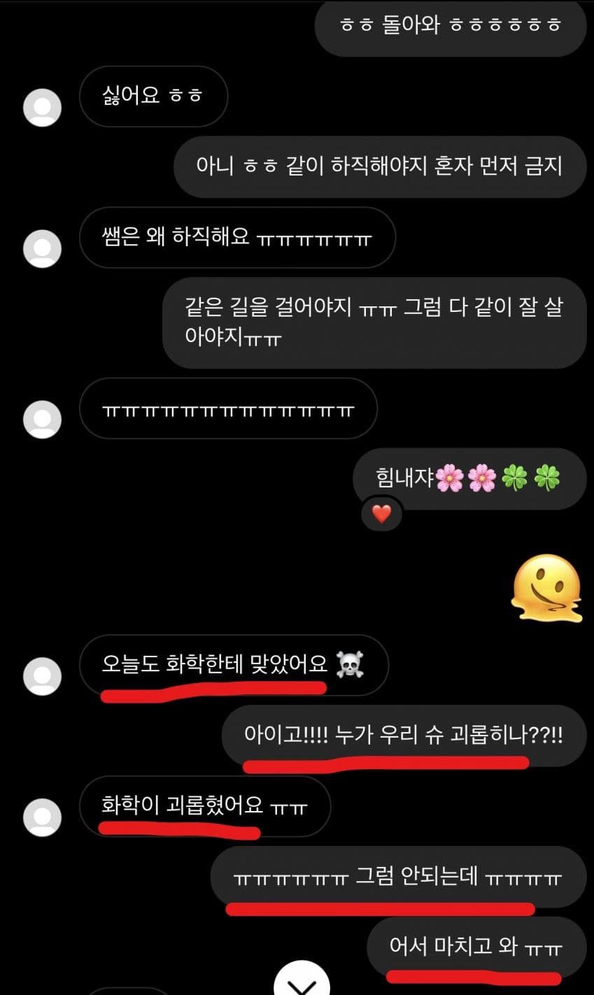 학교 여고딩과 남선생의 은밀한 디엠