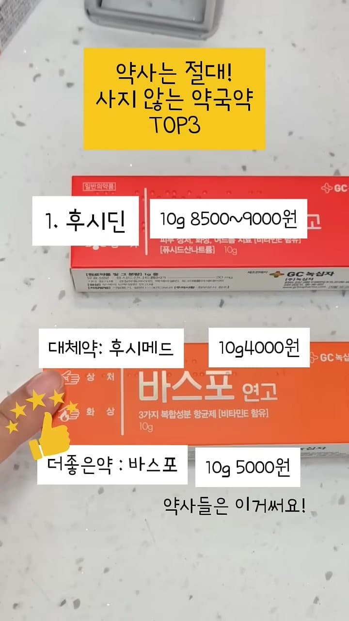 약사는 절대 사지 않는 약국약 top3