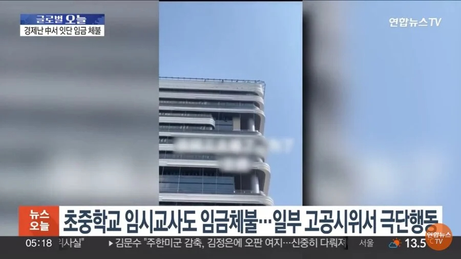 임금체불 당한 중국인 노동자의 대응