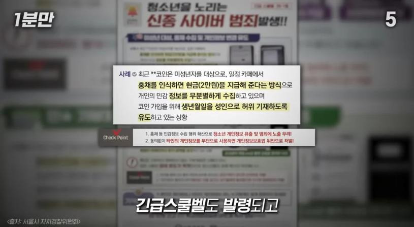 일부 청소년들의 돈벌이, 홍채매매