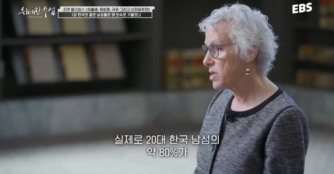 하버드교수 : 한국의 젊은 남성은 여성을 탓하고 경쟁하려한다
