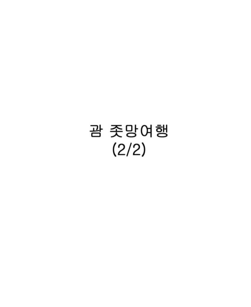 웹툰 작가가 그린 괌 여행 절망편 2편