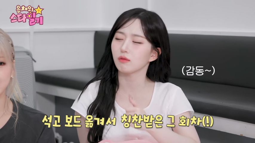 엔믹스 해원, 은채의 스타일기 리액션 표정