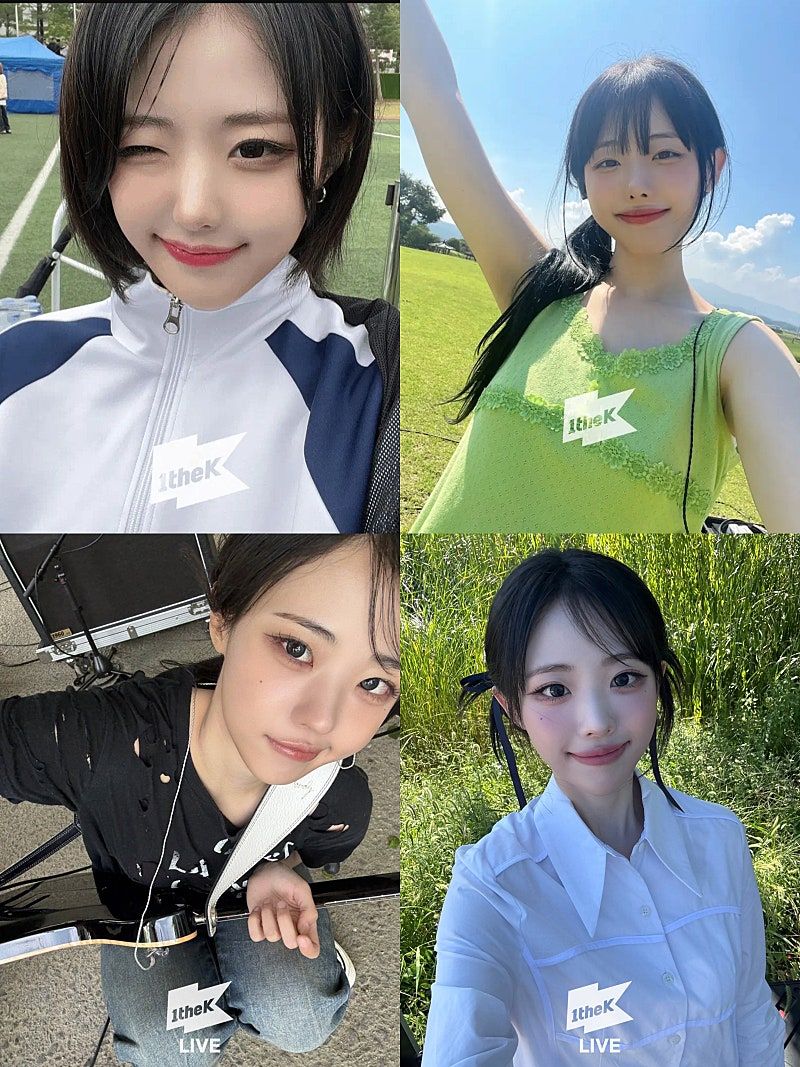 QWER 원더케이 셀카 변천사